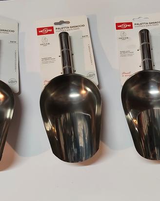 Set 3 Pz Paletta Ghiaccio in Acciaio 24 cm