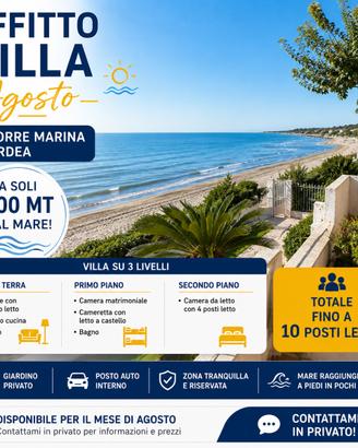 Villa torre marina tirenella Tor San Lorenzoardea