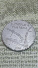 moneta da 10 lire del 1956