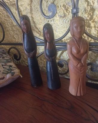statuine in legno