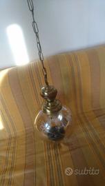 LAMPADARIO VINTAGE IN OTTONE