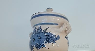 VASO DECORATO BLU