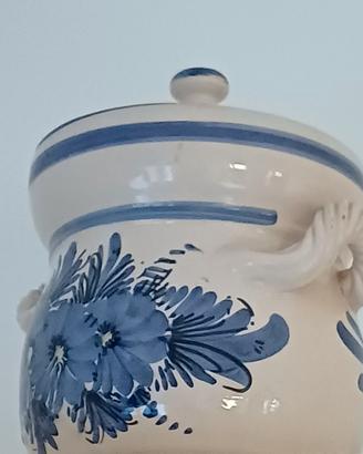 VASO DECORATO BLU