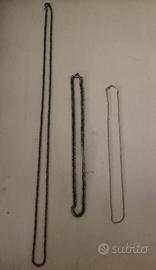 Set di 3 Collane Uomo/Donna - Argento/Acciaio