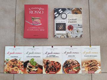 Lotto 7 libri di cucina e cocktail