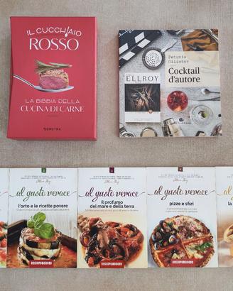 Lotto 7 libri di cucina e cocktail