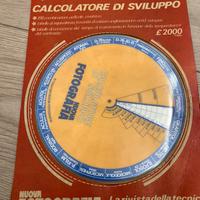 Calcolatore di sviluppo fotografia