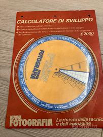 Calcolatore di sviluppo fotografia