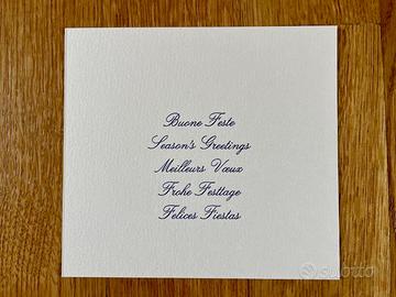 Pacco da 10 bigliettini di Natale in 5 lingue