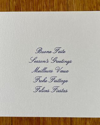 Pacco da 10 bigliettini di Natale in 5 lingue