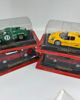 Ferrari 1:43 set da collezione 4 modellini