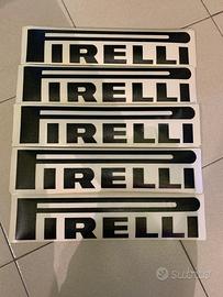 Adesivi Pirelli Nero 8,5 cm x 39,5 cm