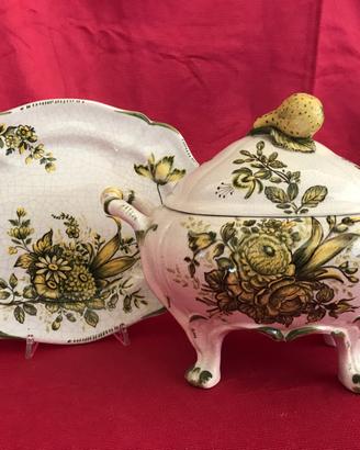 Zuppiera in ceramica di bassano
