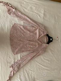 Camicia donna floreale rosa