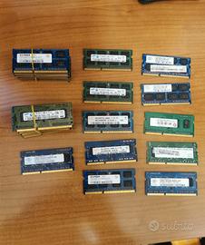 Lotto 31 banchi RAM DDR3 (PC3) 2GB per Notebook