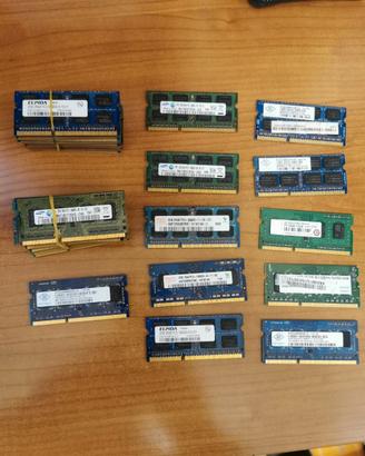 Lotto 31 banchi RAM DDR3 (PC3) 2GB per Notebook