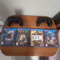 SET DI GIOCHI PS4 + 2 JOYSTICK PS4