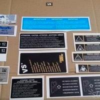 Adesivi vano motore vari