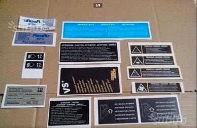 Adesivi vano motore vari