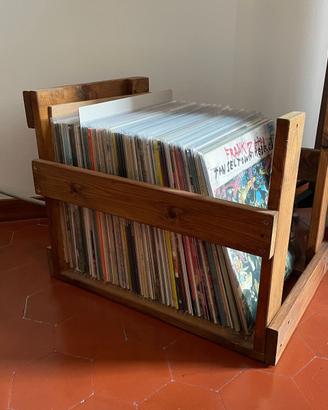 Cassetta porta dischi vinile in legno