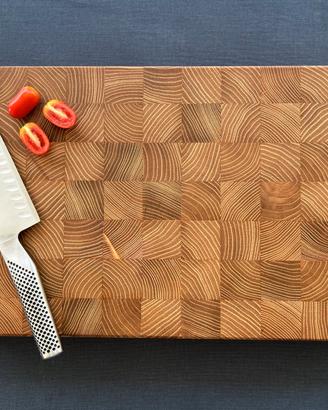 Tagliere acacia massello end grain GRANDE 44×28 cm