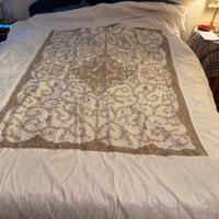 Copripiumino coperta in seta e ricamo prezioso