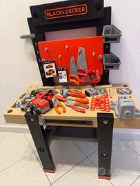 Smoby - Black + Banco da Lavoro con 91 Accessori