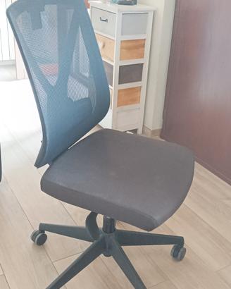 sedia ergonomica da ufficio con rotelle