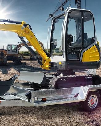Carrello rimorchio Ragno Miniescavatore Piattaform