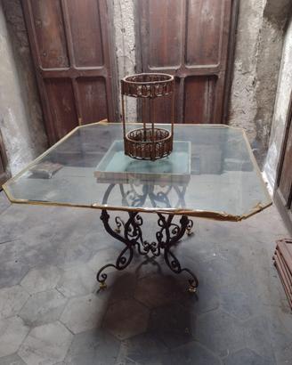 Tavolo vintage in cristallo