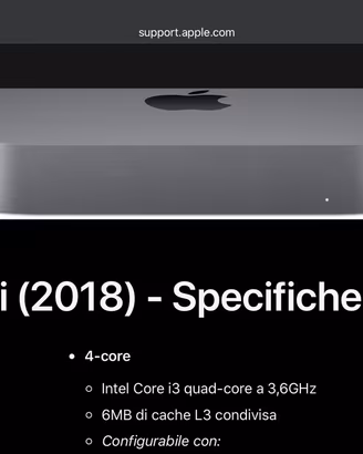 Apple Mac mini 2018 OS Sequoia