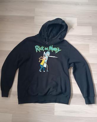 Felpa nera Rick & Morty