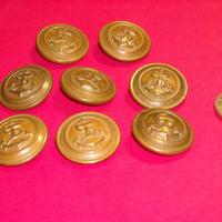 Antichi bottoni cappotto Regia Marina WW2 (8pz)