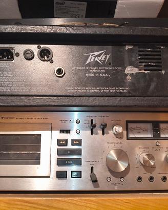 Technics RS-676A con Cabinet + Amplificatore Rack
