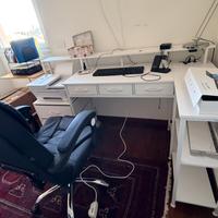 Scrivania 140cm + sedia ufficio