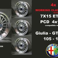 Cerchi 7X15 15 POLLICI Alfa Romeo GT Giulia Spider
