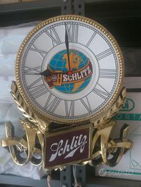 Orologio grande birra Schlitz 44x40x9 U.S.A. 1974