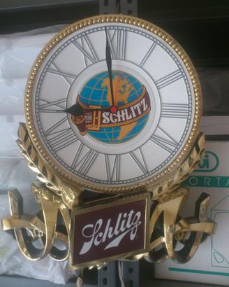 Orologio grande birra Schlitz 44x40x9 U.S.A. 1974