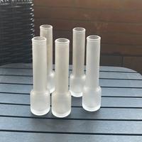 Set 5 bicchieri vintage vetro satinato