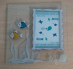 Porta Foto Da Tavolo In Vetro - Per Foto 9x13 cm