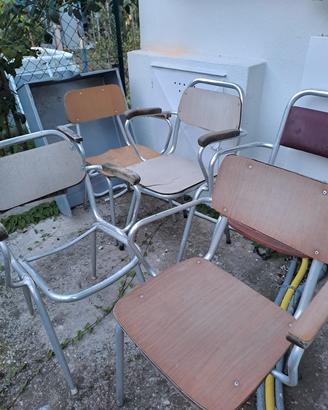 Sedie vintage in stile industriale