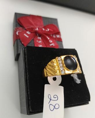 ANELLO UOMO PLACCATO ORO 18K 