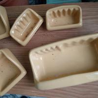 Set accessori bagno in ceramica da incasso, vintag