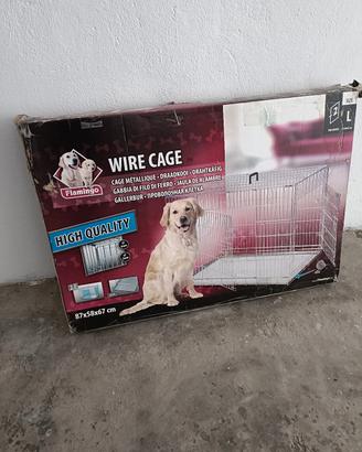 gabbia metallo per cani