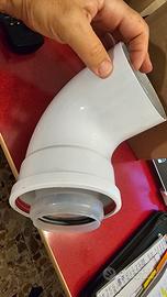 CURVA COASSIALE 90° 60 100 PER CALDAIA A CONDENSAZ