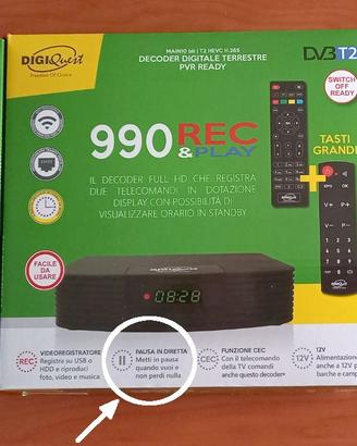 2 TV decoder DIGIQuest 990Rec e 660HD