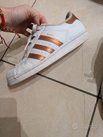 Adidas Superstar bianco e rame 38 2/3