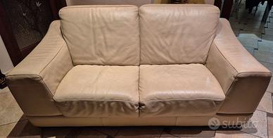 Divani in vera pelle king beige