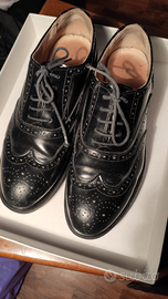 Scarpe da donna in cuoio stringate n. 39