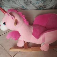 Dondolino cavalcabile unicorno 